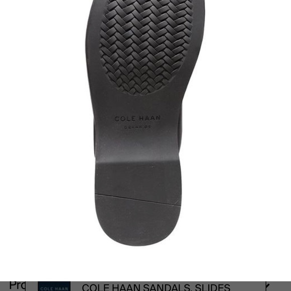 Cole Hann men’s grand black cross cross sandals NWOT - Picture 5 of 5